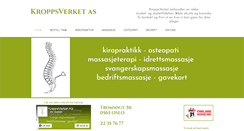 Desktop Screenshot of kroppsverket.no
